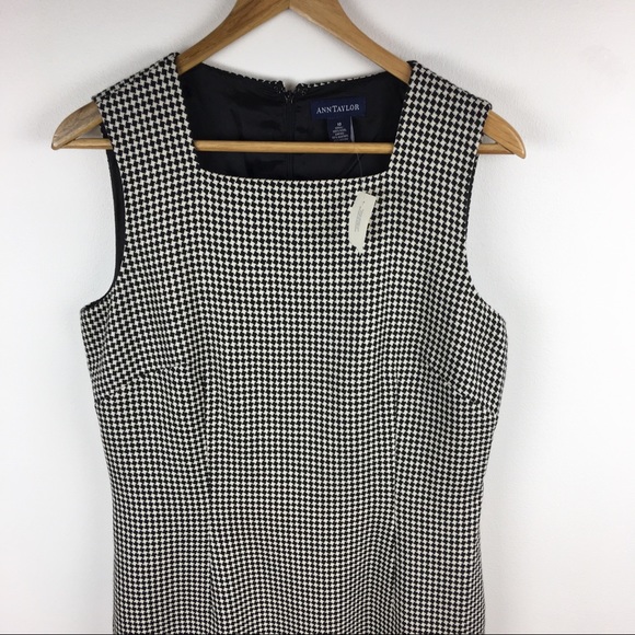 Ann Taylor Dresses & Skirts - NWT Ann Taylor Sheath Dress Wool Houndstooth